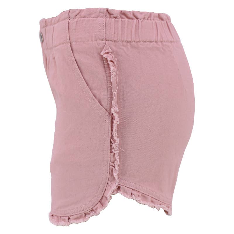 Summer vintage high stretch high waist denim shorts women: Pink