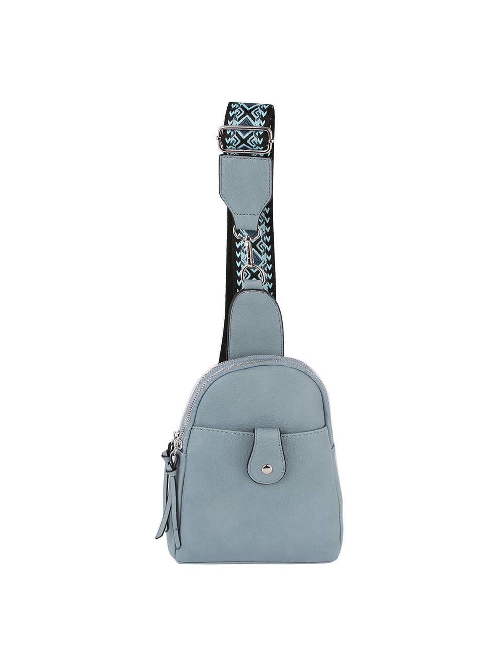 Guitar Strap Sling Crossbody Backpack: Red