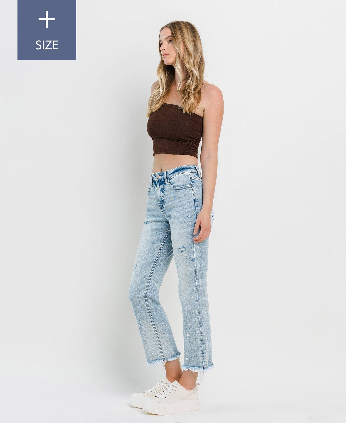TUMMY CONTROL HIGH RISE STRAIGHT JEANS LV1295-P: DISCOVER ME