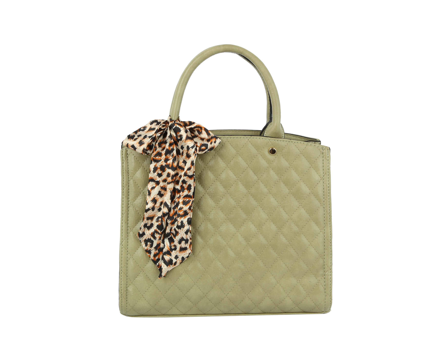 Fashion Double Compartment Quilted Satchel: Purple / ONE SIZE