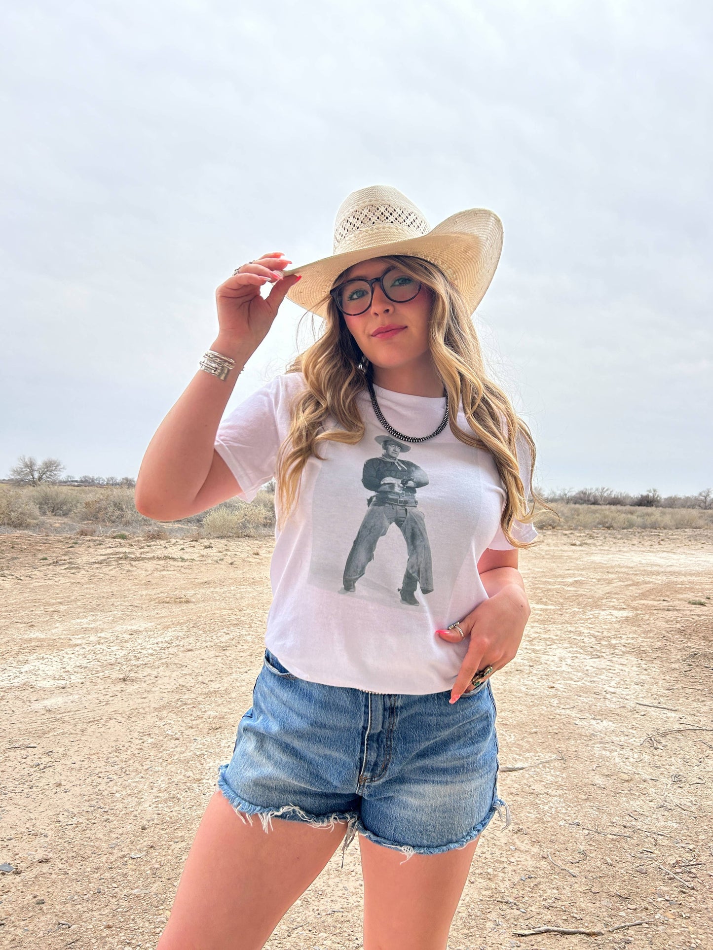 John Wayne tee: Light grey / 2XL