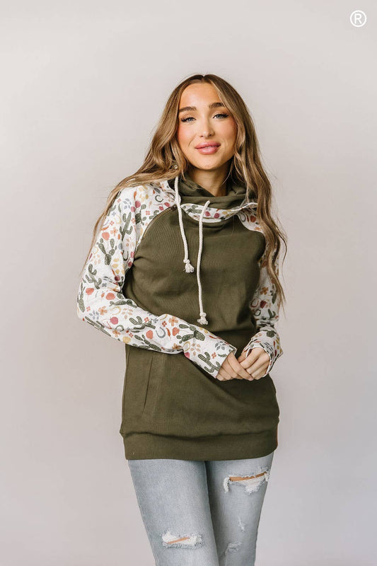 DoubleHood™ Sweatshirt- Cactus Blossom