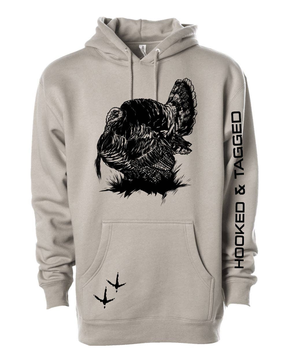 H&T Turkey Hoodie: Cement / Large