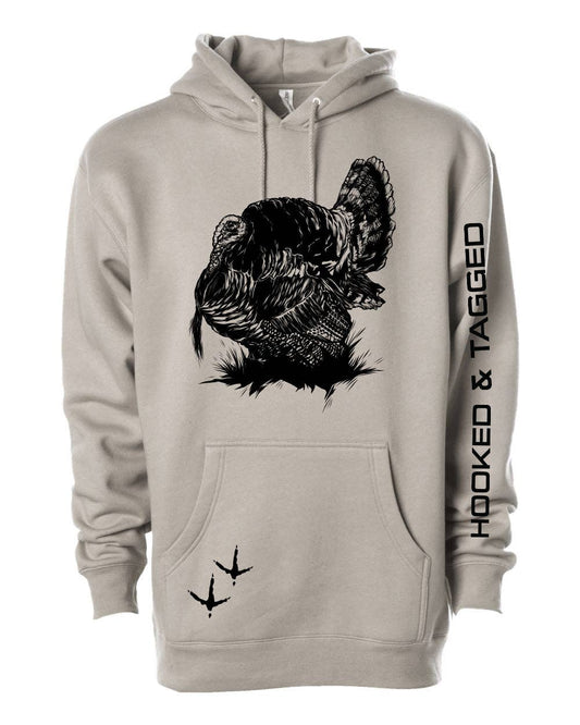 H&T Turkey Hoodie: Cement / Large