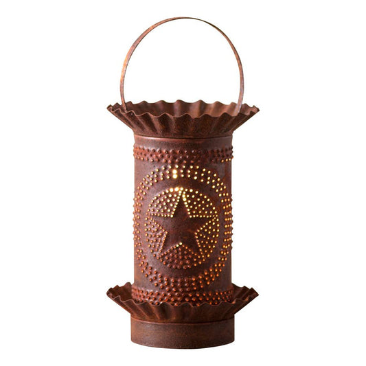Mini Wax Warmer with Regular Star in Rustic Tin